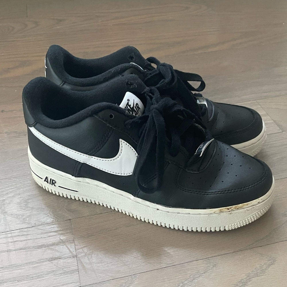 Nike Air Force 1 black white Youth 6